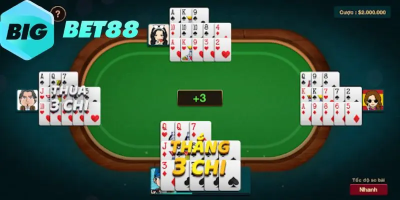 Game bài Mậu Binh được nhiều người yêu thích bởi lối chơi kịch tính 