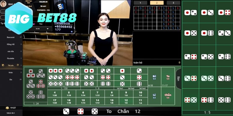 Tài xỉu live phát trực tuyến có Dealer xinh đẹp, chuyên nghiệp