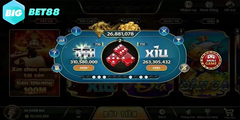 Tốc độ diễn ra một ván tài xỉu Bigbet88 cực kỳ nhanh