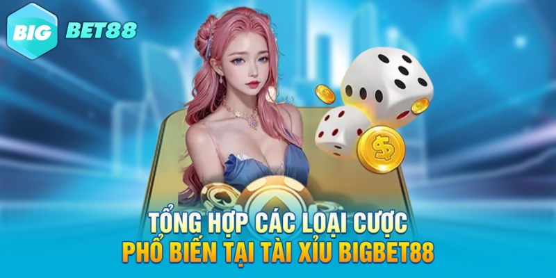 Tổng hợp các loại cược phổ biến tại tài xỉu Bigbet88